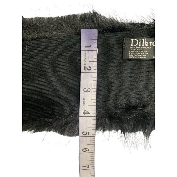 Dillard Women's Black Stole Wrap Scarf - Picture 5 of 6